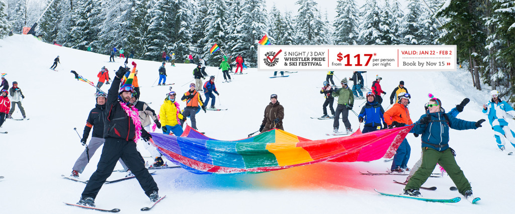 Whistler Pride Ski out parade